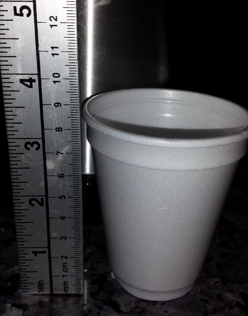 Measure Styrofoam Cup: © Susan P. Yates